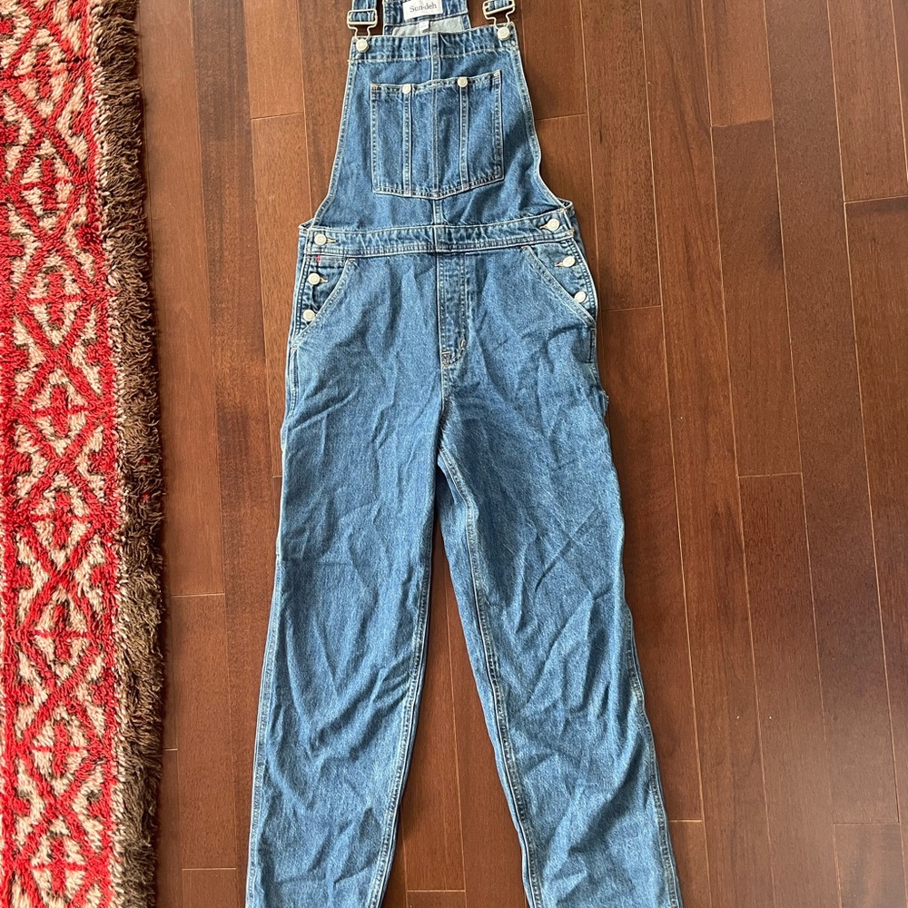Blue Aritzia Denim Overalls